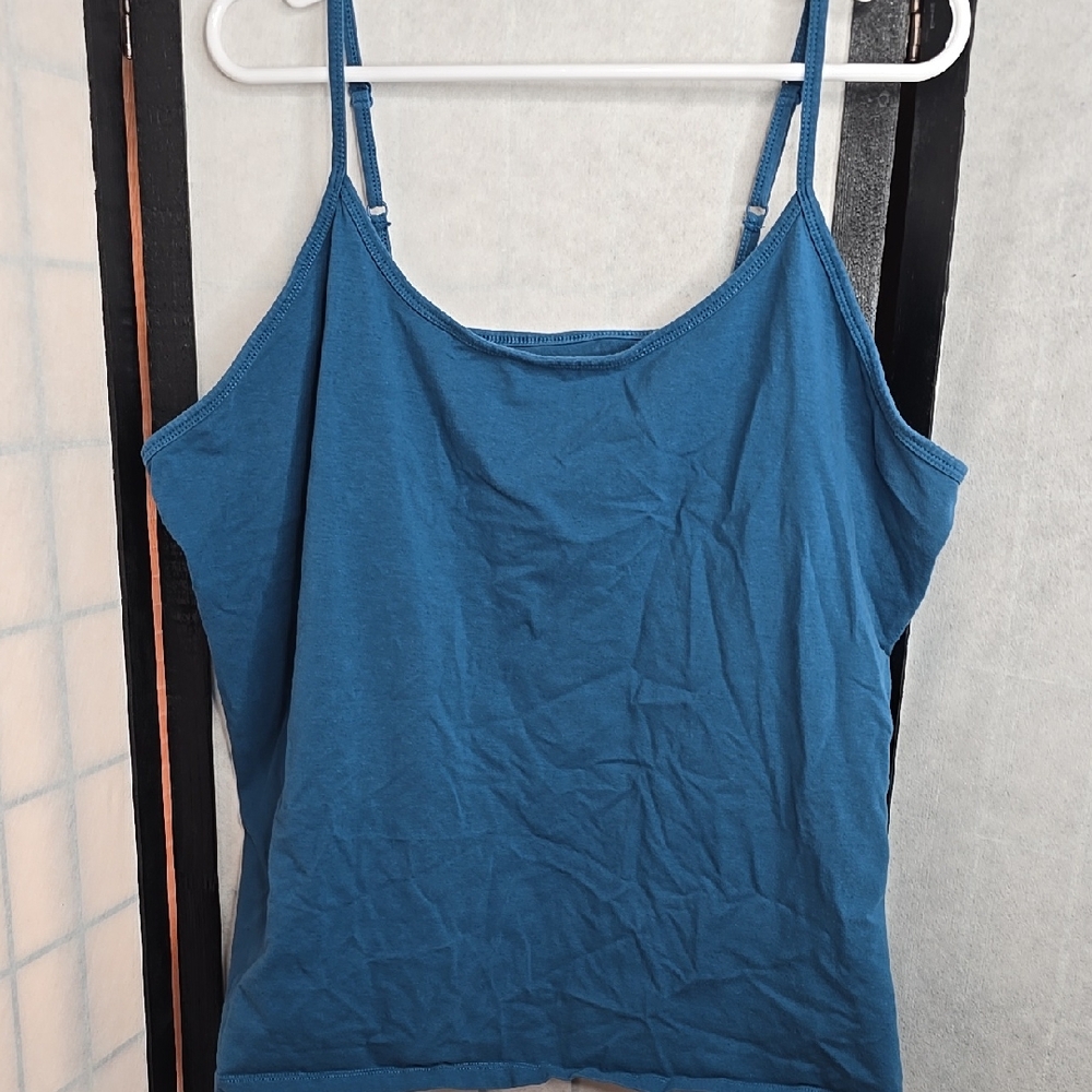 Blue Spaghetti Strap Top